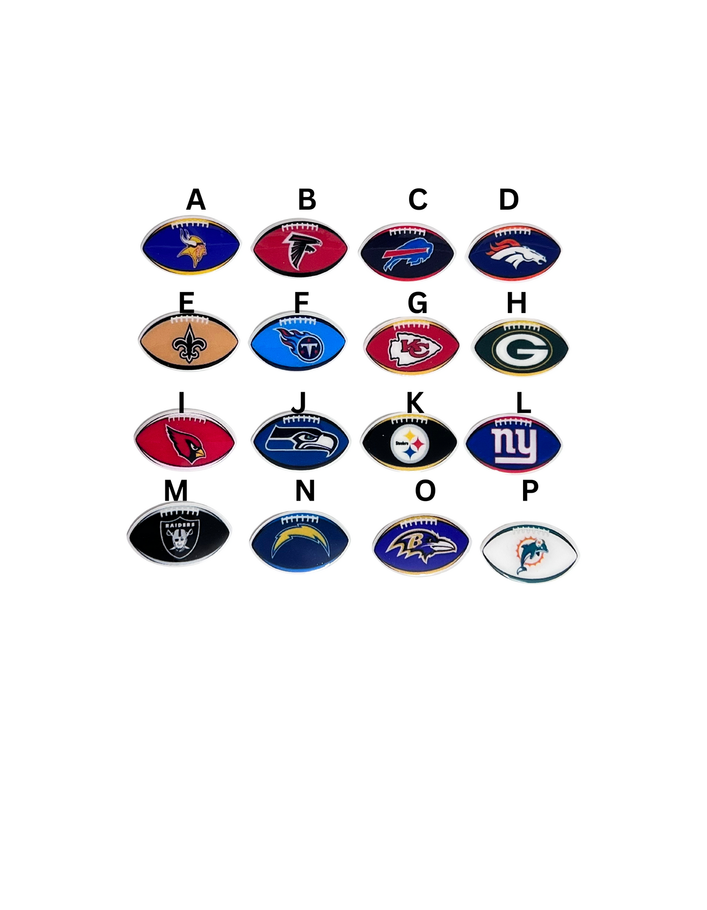 Football Beadless Retractable Badge Reels