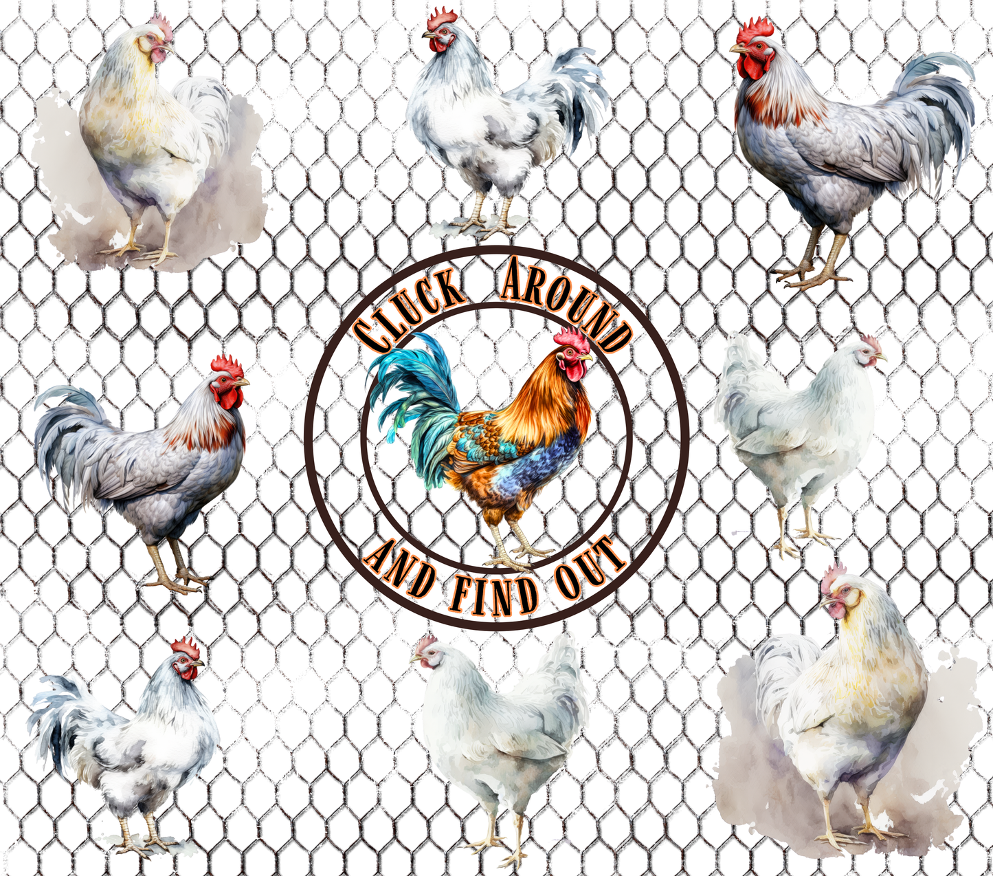 Cluck Around Stainless Steel Tumbler