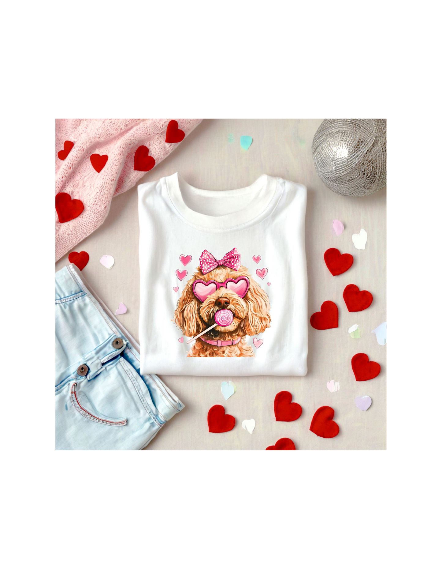 Doodle Sucker Graphic Valentines Tee