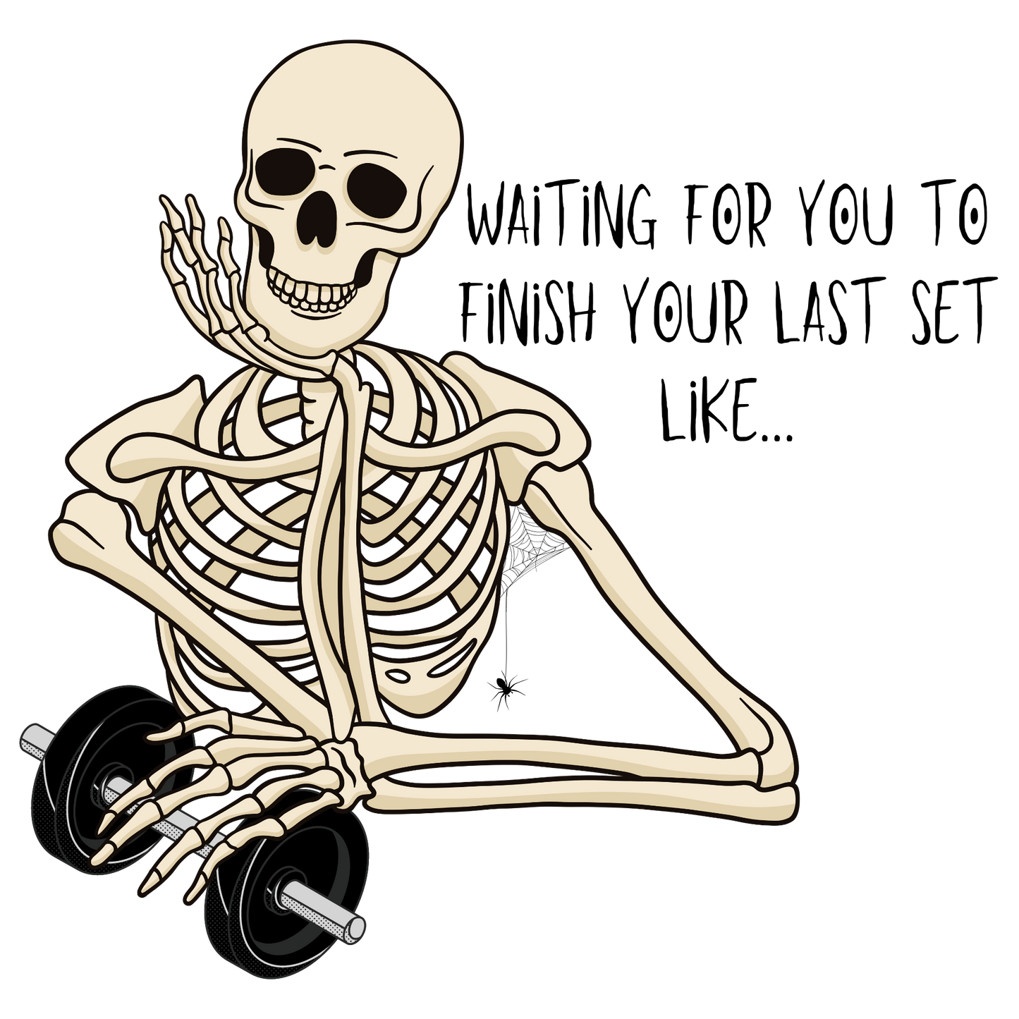 Waiting For You To Finish Graphic Gym Tee
