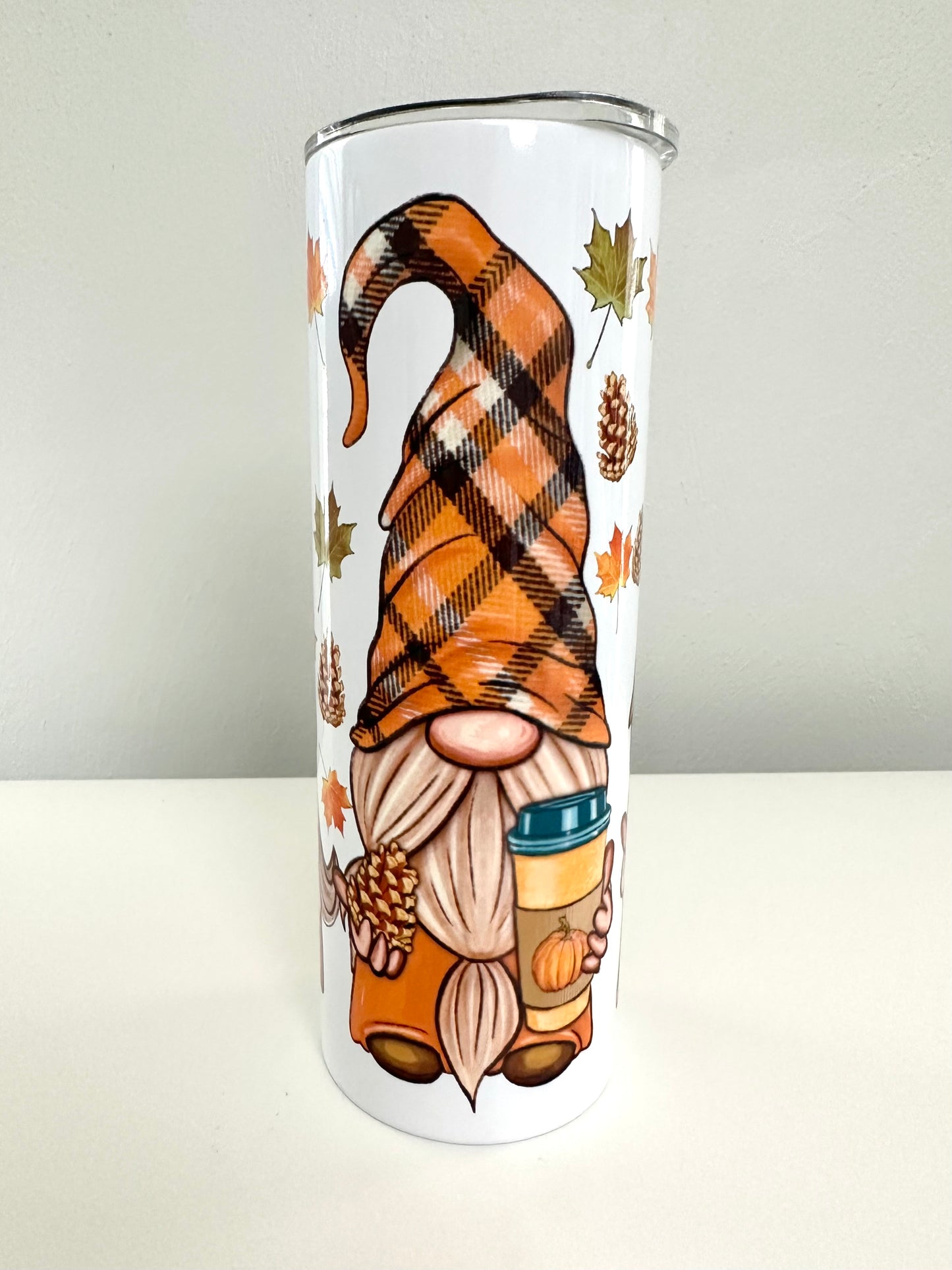 Fall Gnomes Stainless Steel Tumbler