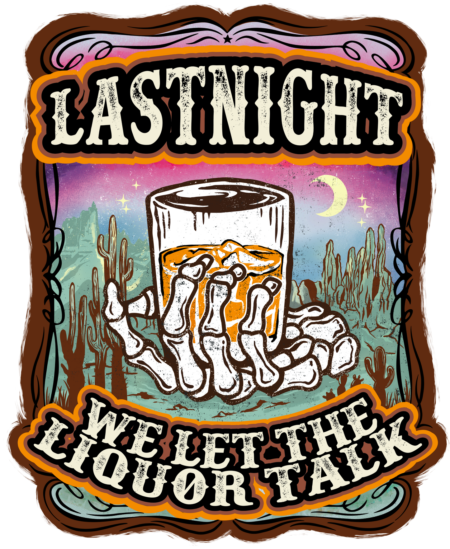 Last Night We Let the Liquor Talk Glass Tumbler