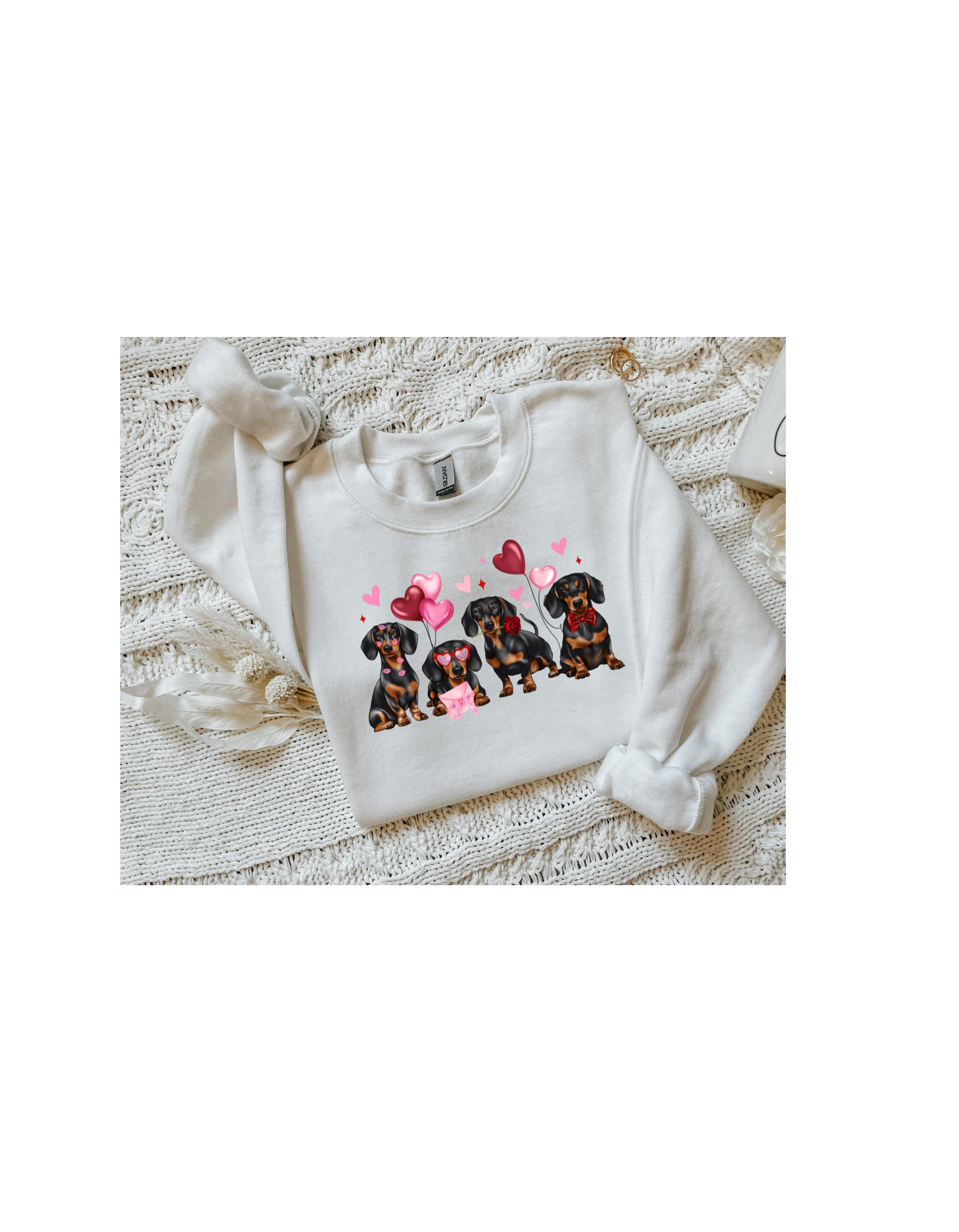 Valentine Dachshund's Long Sleeve Tee