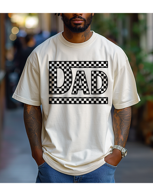 Checkered Dad Graphic Shirt