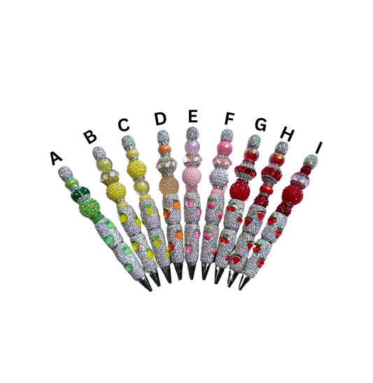 Chunky Bling Beaded Pen
