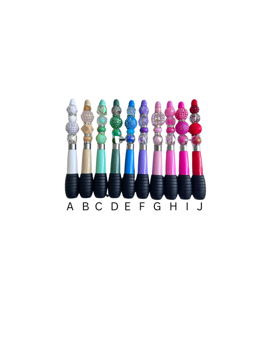 Chunky Beaded Twist On Pens