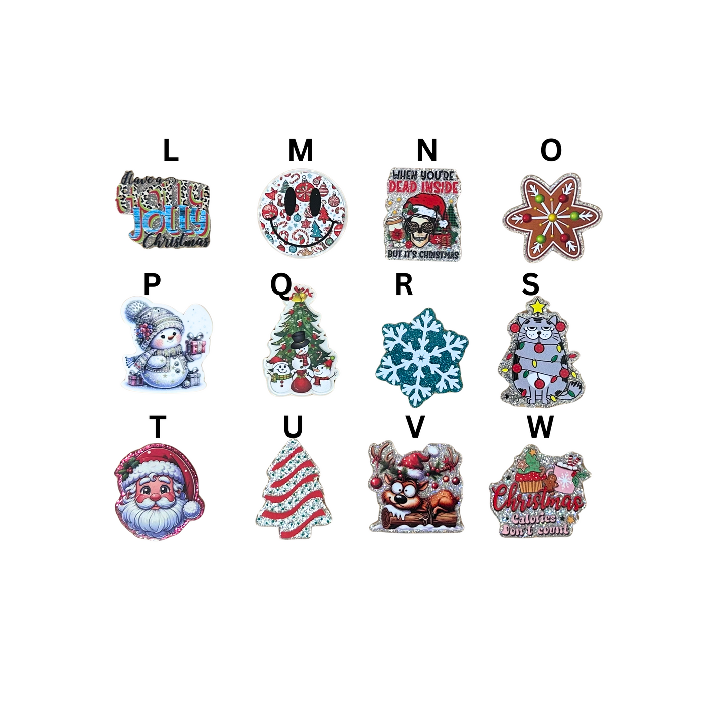 Holiday Badge Reels without Beads