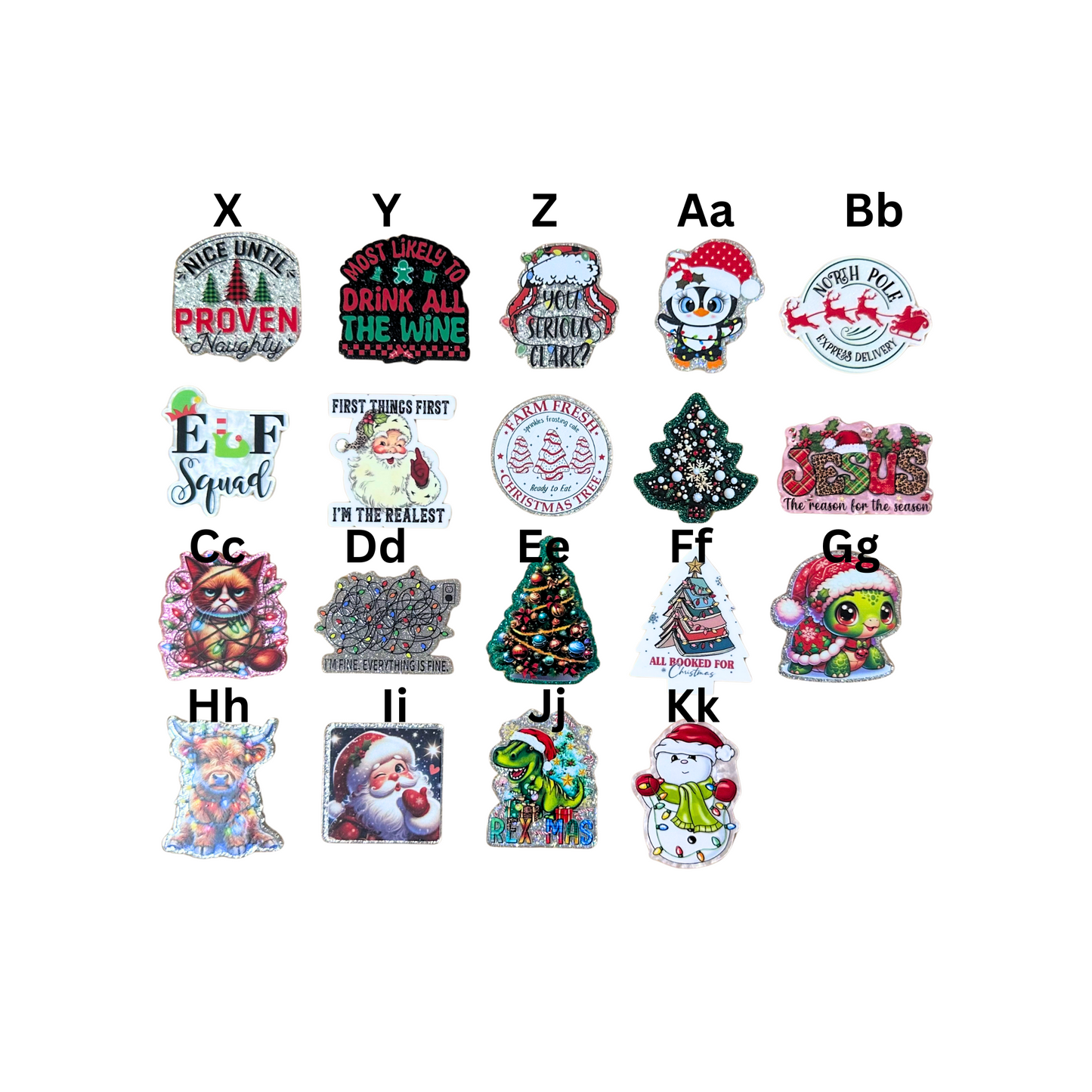 Holiday Badge Reels without Beads