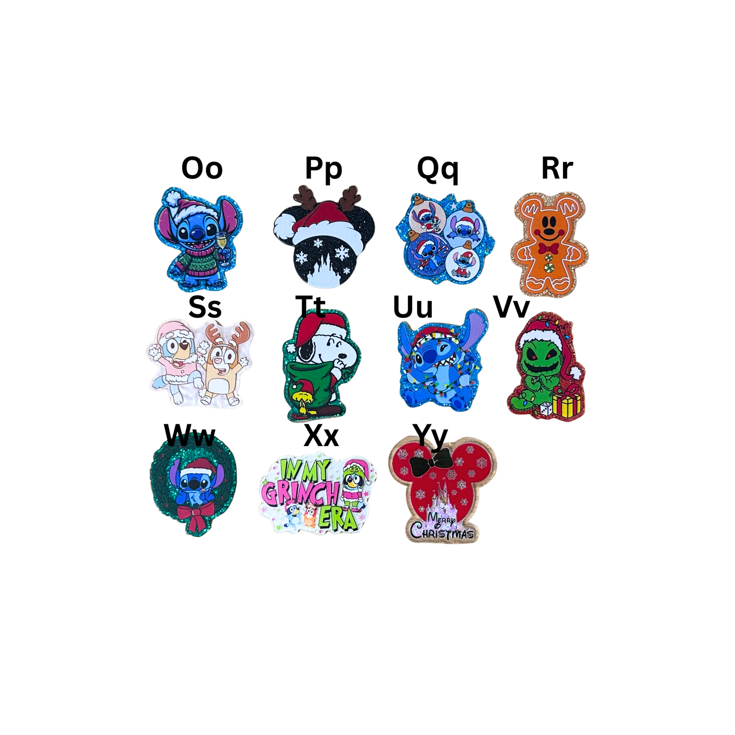 Holiday Badge Reels without Beads